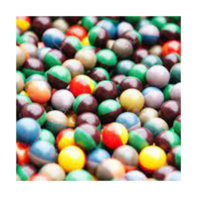Outdoor Shooting Games Custom Colorful Eco Friendly Filling Air Gun Shooting Paintballs