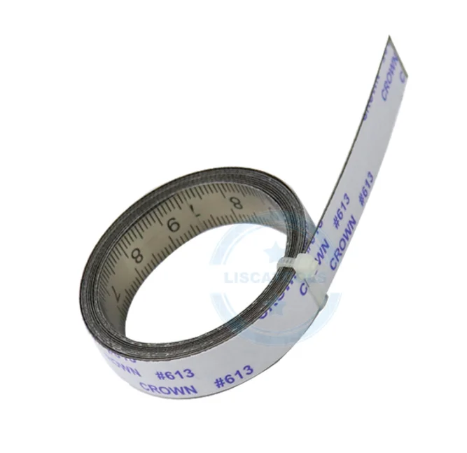 Stainless steel scale adhesive scale with adhesive plate ruler self-adhesive ruler mechanical ruler can stick to the work table