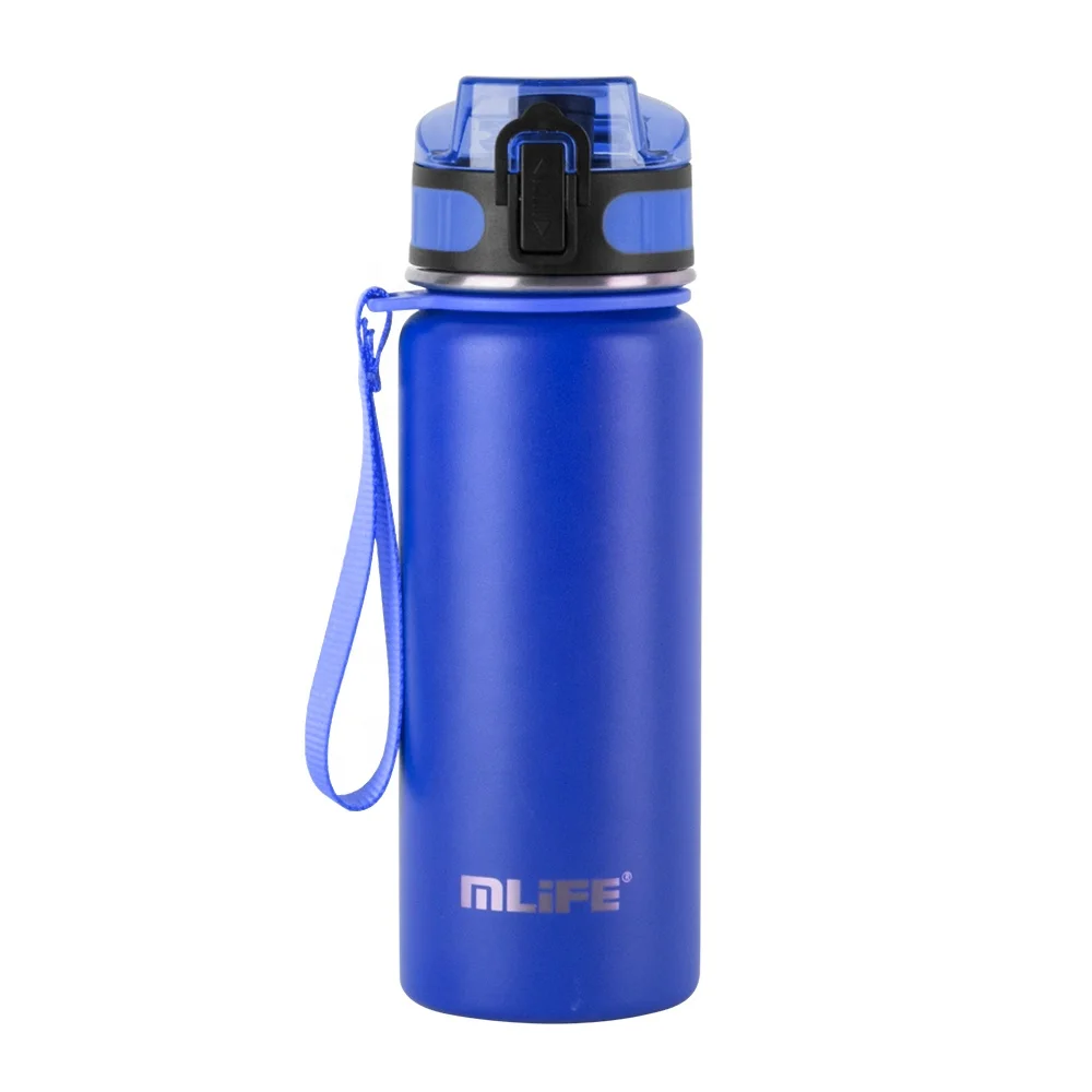 Stainless Steel Gym Outdoor Bottles outdoor double wall one click open stainless steel vacuum bottle Insulated Water Bottle
