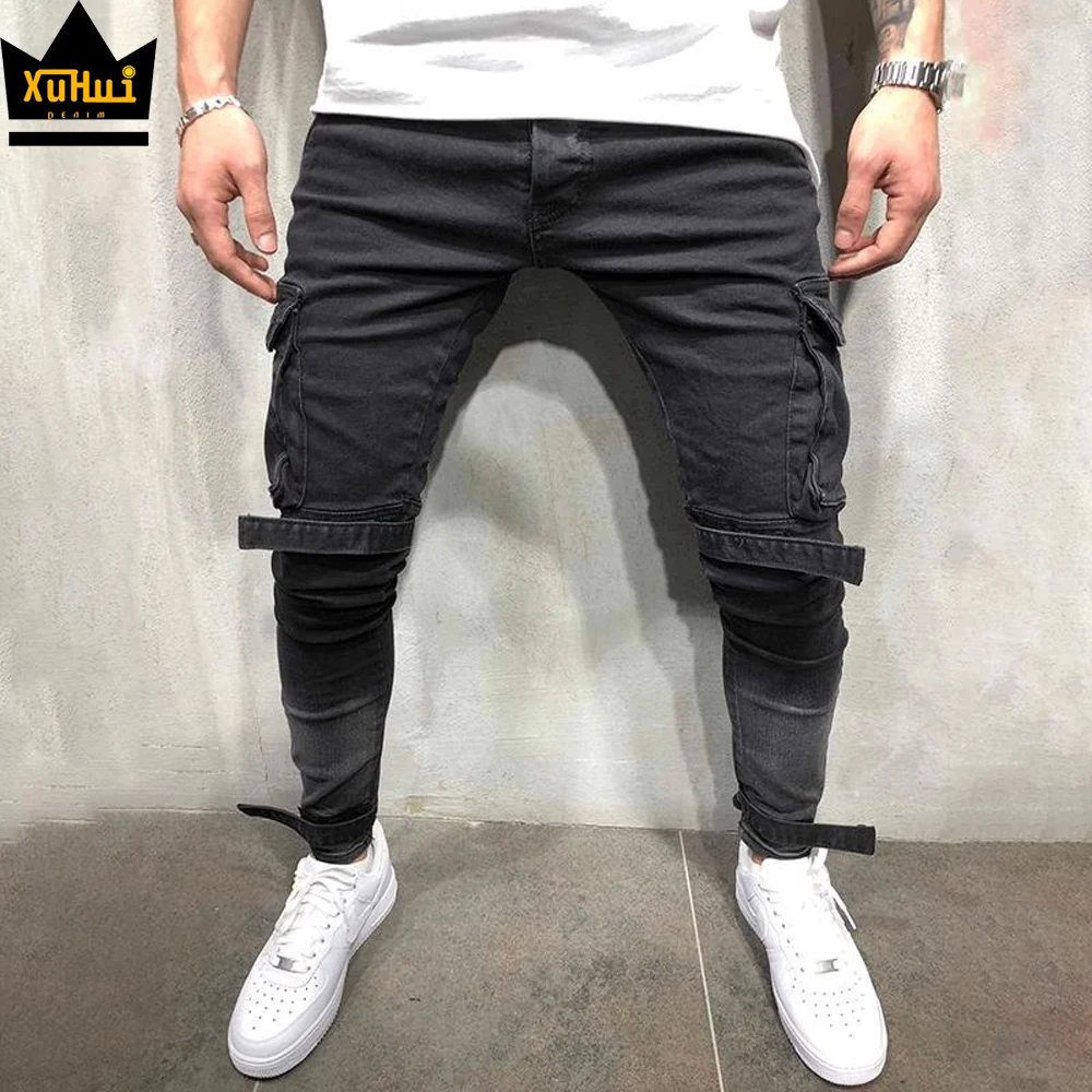 
Jens pant for man denim trousers stretch skinny ripped black name brand new design jeans cotton pent for men 