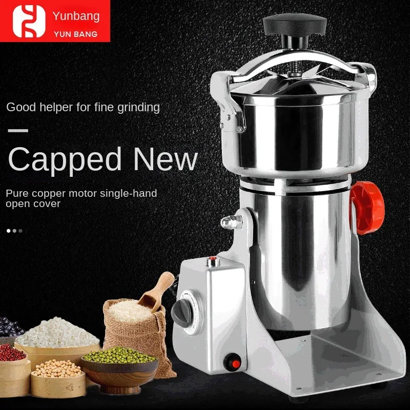 Multi capacity 800g 500g 350g automatic stainless steel flour mill corn grinder machine