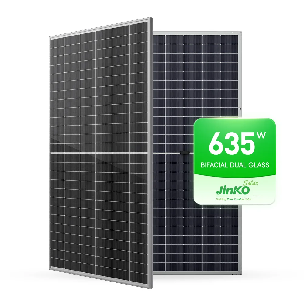 Jinko N-Type Topcon Solar Panels 555W 580W 620W 625 Watt Bifacial half cut cell Pv Module Solar Panel