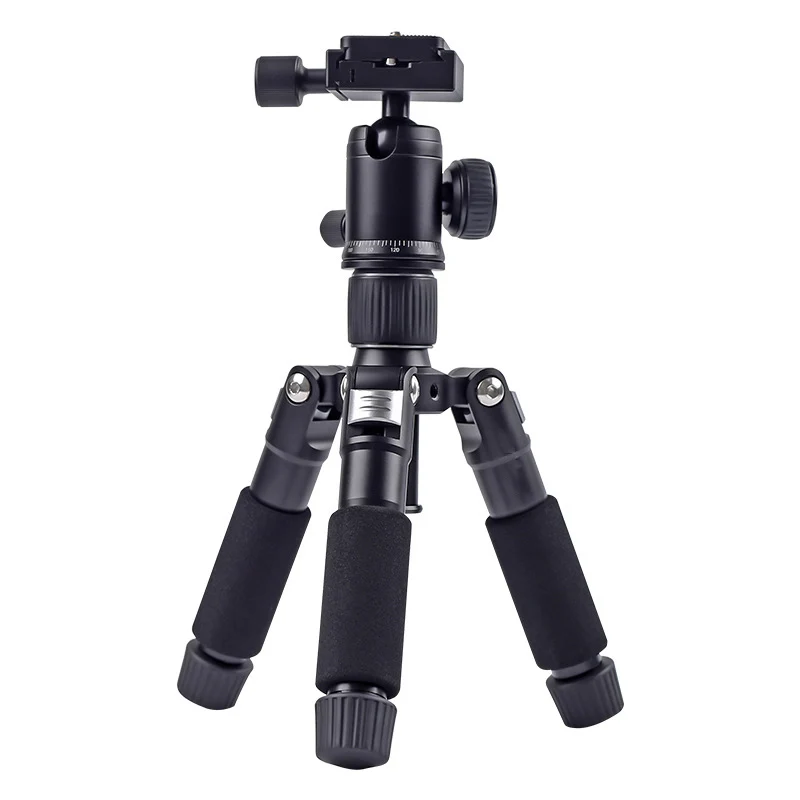 Mini  Desktop tripod  Head Aluminum DSLR Phone Tablet Foldable Lightweight Video Camera Professional Tripod