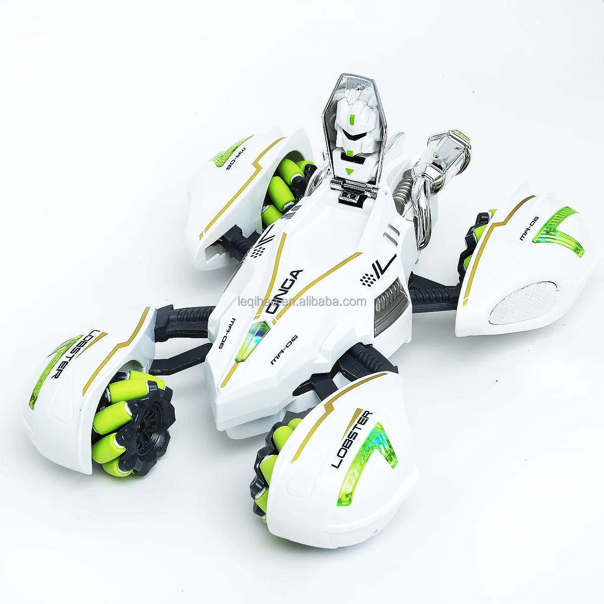 SL-8432A 1:14 4WD трансформирующий трюковой автомобиль-пульт дистанционного управления с боковым дрейфом вращениями трансформацией одной клавиши светодиод и звук 30 мин