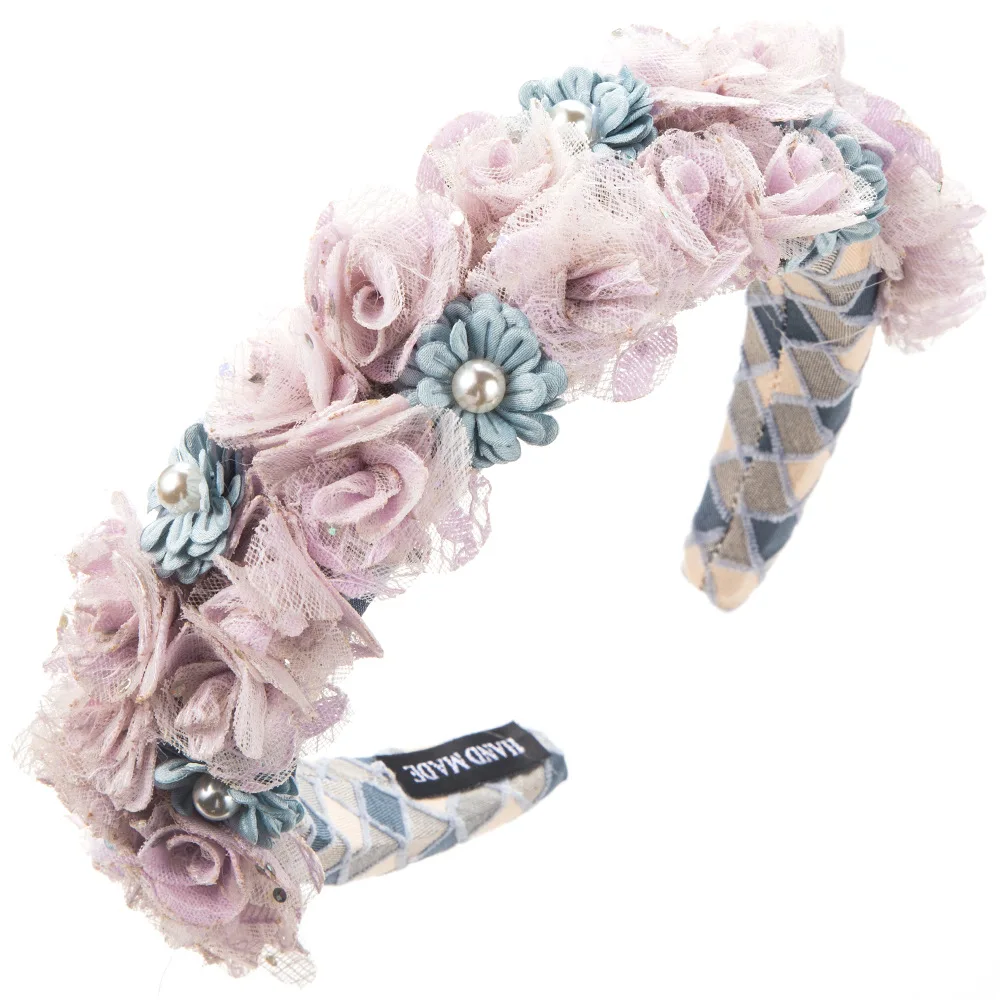 Europe and America Floral Bridal Pearl Flower headband Party Hair Bands Hairband Lady Hair Accessories
