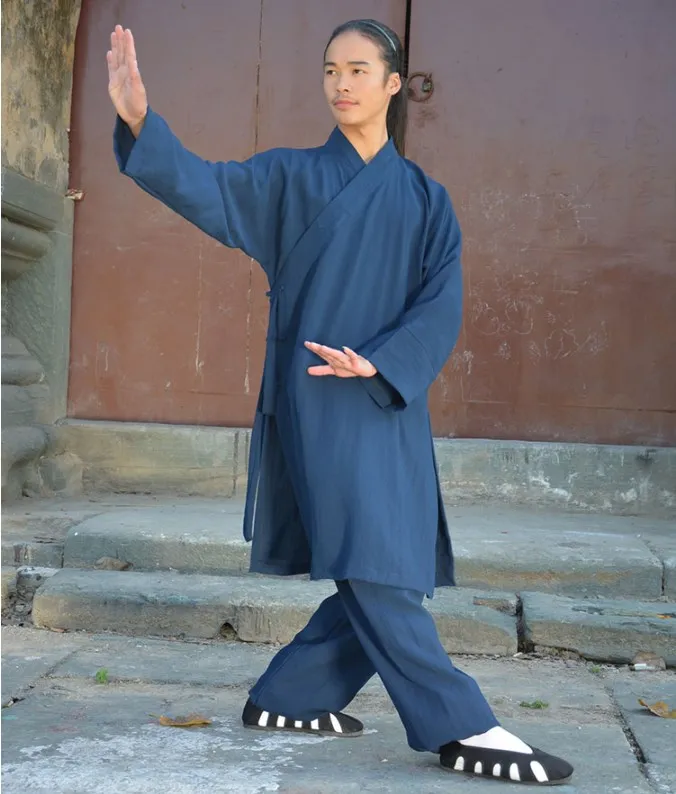 Chinese Wudang Taoist Robe for Kung Fu and Shaolin Buddhist Monk Martial Art Sportswear