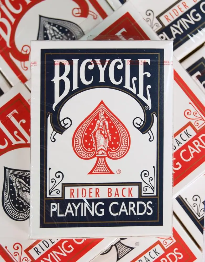 Bicycle Rider Magician Stage magic Back Playing Cards Standard T shape Poker Premium Playing Cards Pack Red&Blue