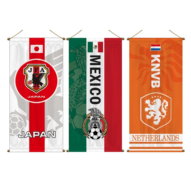 customized printing  Netherlands Tunisia Switzerland Cameroon Croatia Iran england wall hang flag