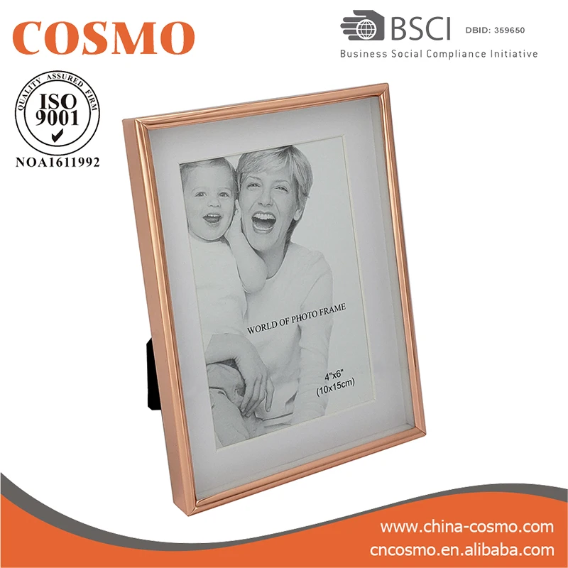 Rose Gold Picture Frame Silver Plated Shadow Box Photo Frame