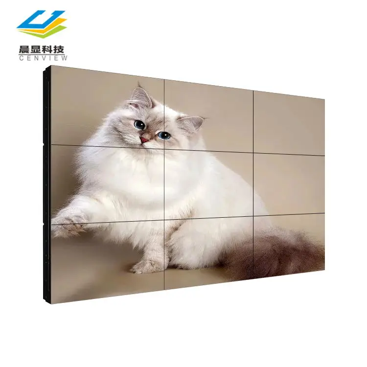 55 inch splicing advertising lcd video wall, 1920x1080p video wall guangzhou