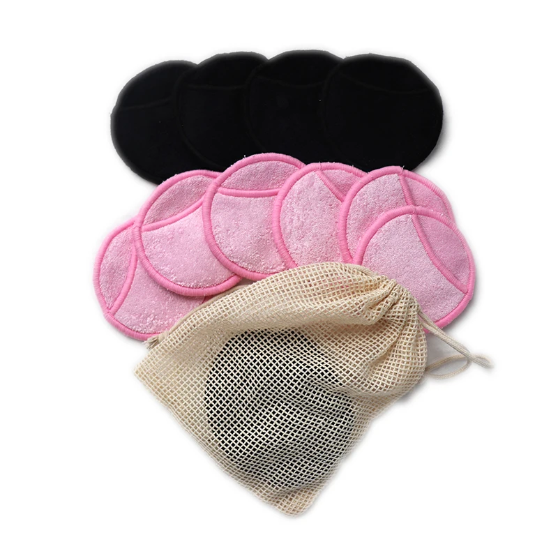 Reusable Makeup Remover Pads Cotton Zero Waste Make up Pads Organic Bamboo Makeup Remover Cleaning Face Washable Reusable Simple