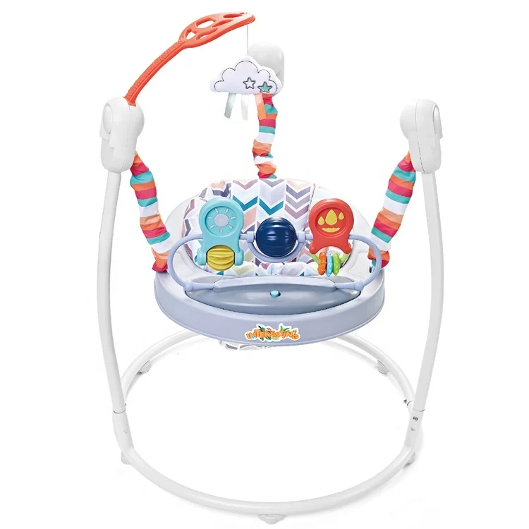 Newborn Baby Swing Rocking Chair Rotating Jumper Stand Activity Center  Jumping Walker For Toddler