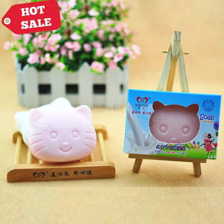 Мыло для ванны с милыми животными и мультяшными персонажами для детей, естественная красота, отбеливание, мыло ручной работы для органических детей