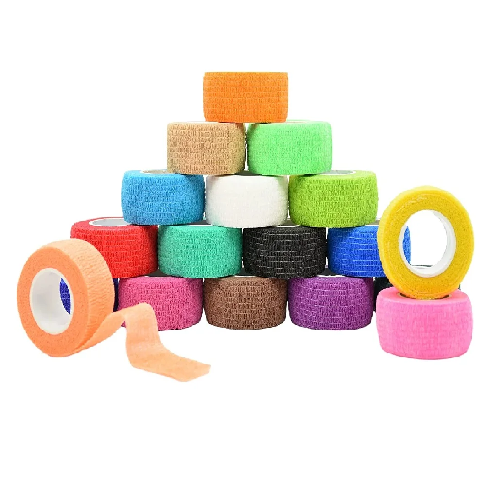 Factory Hot Sale Non-woven Elastic Flexible Self-adhesive Cohesive Bandage for Athletic