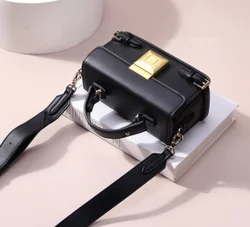 Genuine leather handbags for women luxury square handbag sling wholesales trendy shoulder cross custom small ladies hand bags