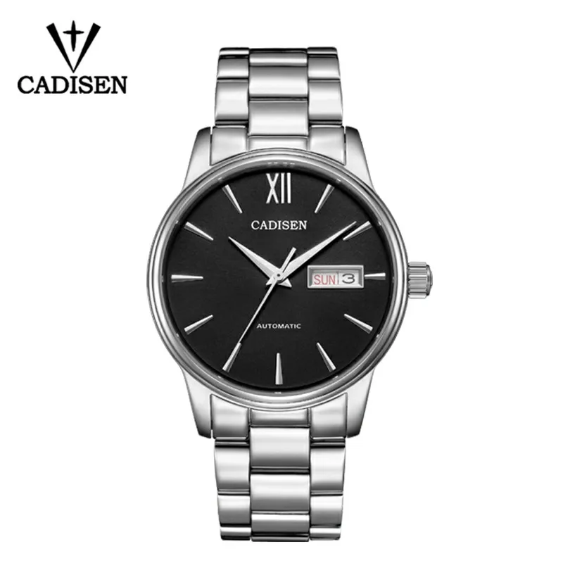 CADISEN 1032 Men Watch Automatic Mechanical Watches stainless steel case Role Date Week Top Luxury Brand Wrist watch Clock