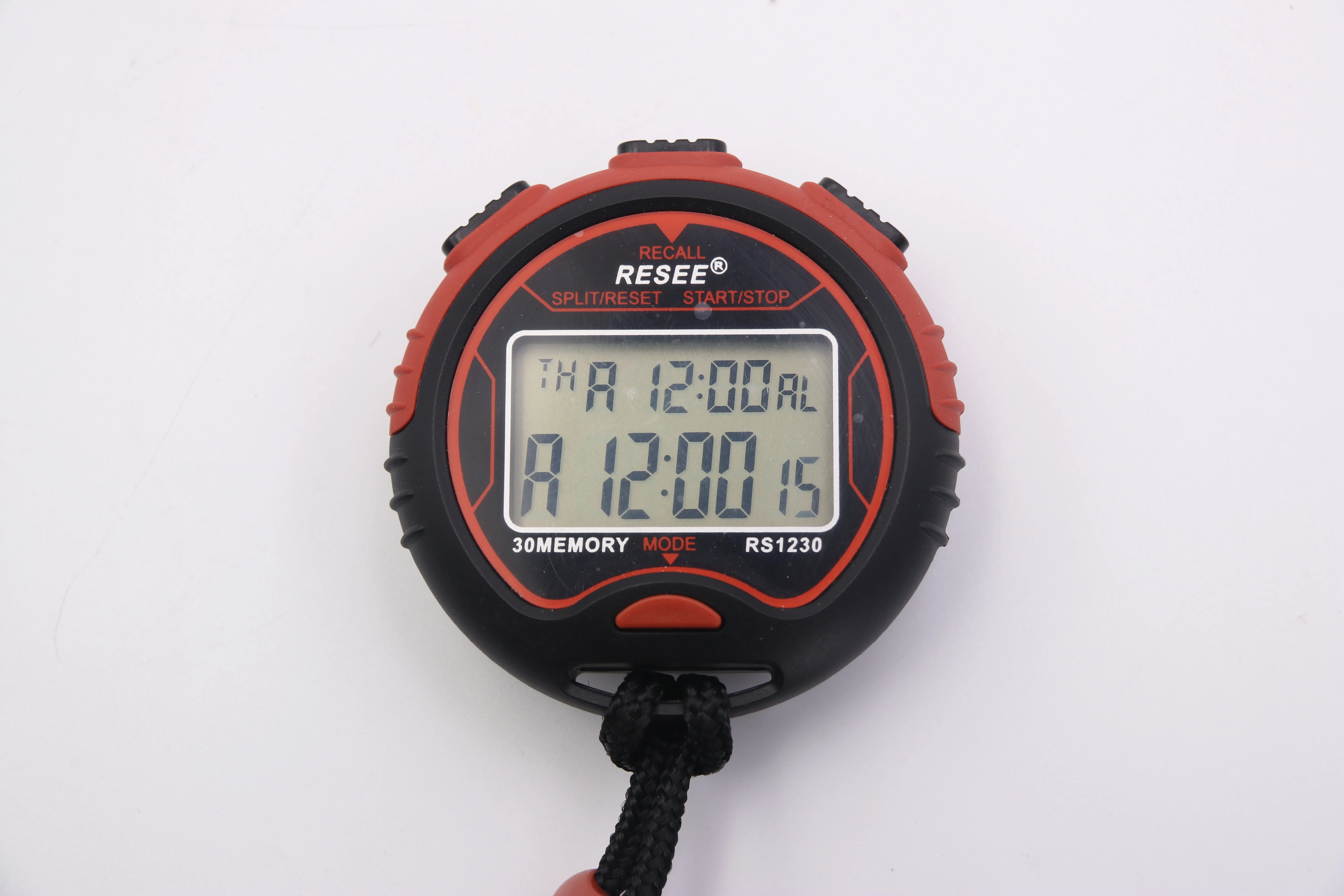 2-Row 30-Channel Electronic Stopwatch Timer Track And Field Training Running Watch