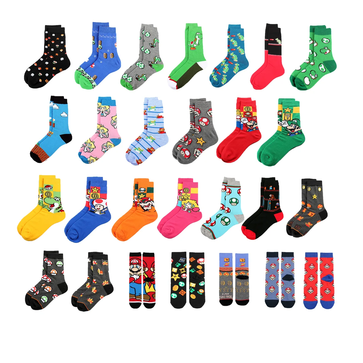 2022 Funny Happy Socks Comics Men Fashion Cotton Calcetines Dibujos Animados Custom Tube Crew Designer Meias Anime Cartoon Socks