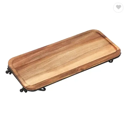 Hot sale Acacia Wooden Dessert Table Display Set Decorative Tray 3 Tier Cupcake Stand 3 level serving catering tray