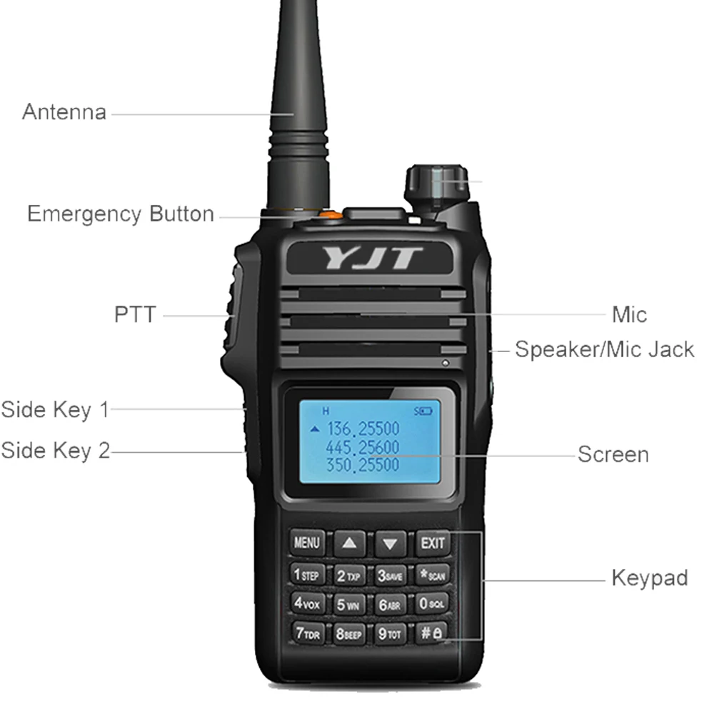 Лучшее качество водонепроницаемый Ip68 иди и болтай Walkie Talkie “иди Dual Band 10 Вт Walkie-Walkie S ватт