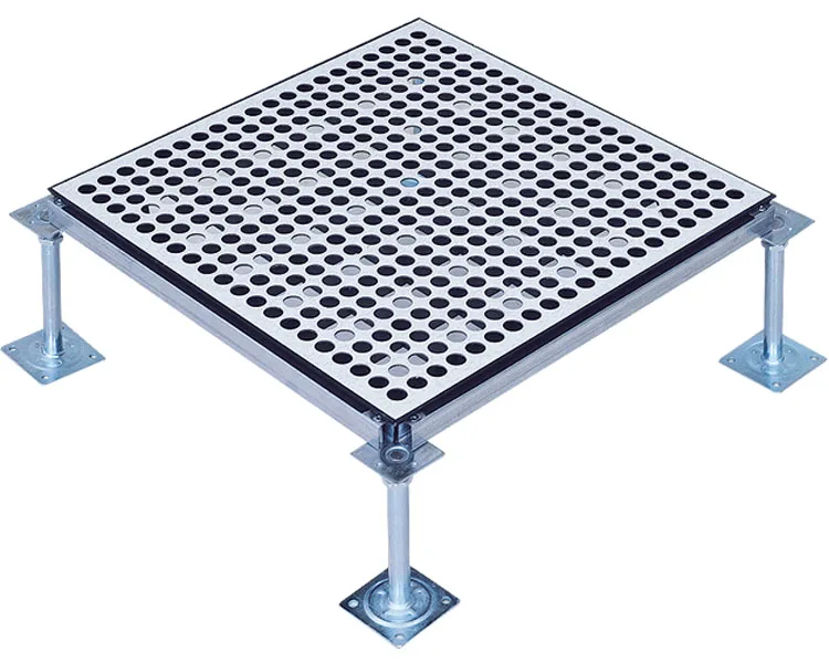 Hot sale Kehua metal with holes ventilation perforated data center server room elevated anti-static floor