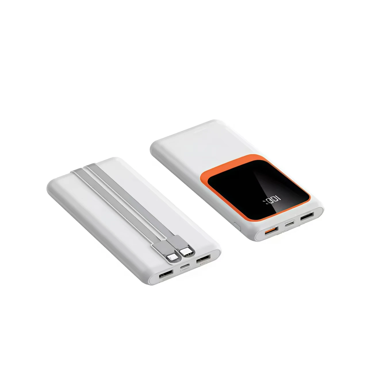 Top Selling Products 2024 Power Bank With Built-In Cable 10000/20000mah Fast Charging Led Display For Mobile Phones