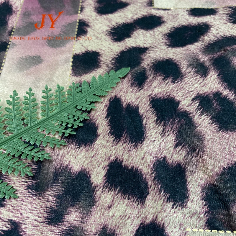 Good quality factory directly coat pattern fabrics dress digital print velvet fabric for clothing