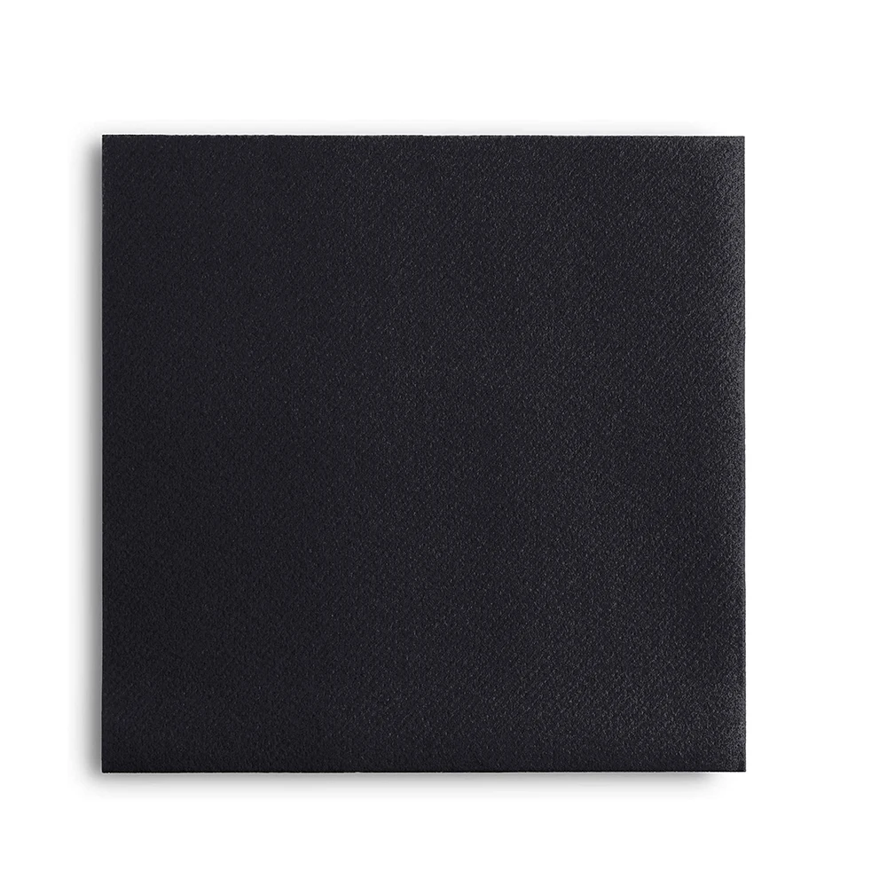 Wholesale Customized Printed Cocktail Disposable Black Paper Napkins For Wedding