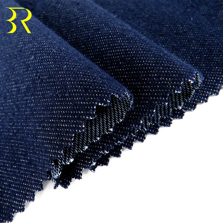 
Hot Selling Twill Cotton Polyester Spandex Knitted Durable Stretch Denim Fabric For Trousers 
