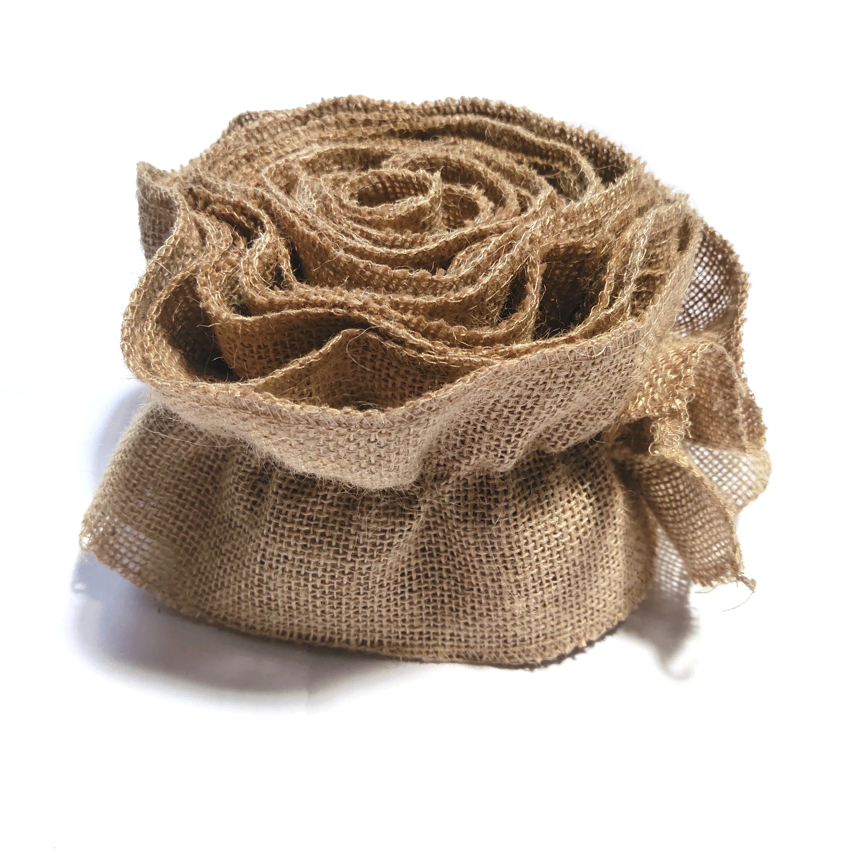 Burlap Christmas Tree Ribbon Garland Jute Ribbon for Home Decor