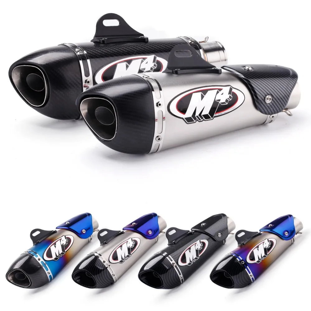 Refitting motorcycle with large displacement R3 R25 ninja250 300 400 CBR1000 zx10r triangle ellipse 51mm exhaust pipe