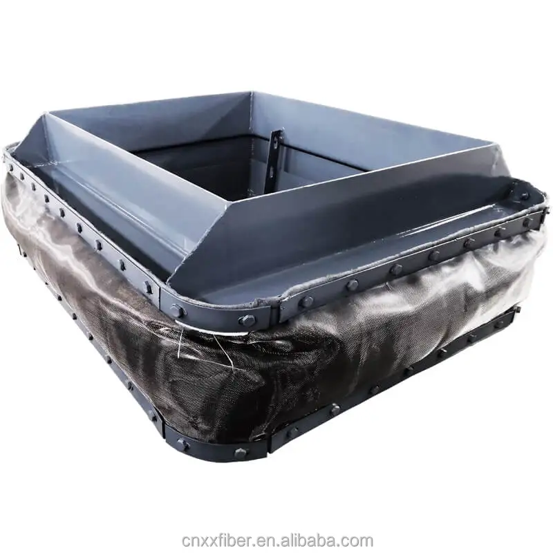 Non-metallic Expansion Joints Boiler Flue Glass Fiber Fabric using at 1200 Celsius degree