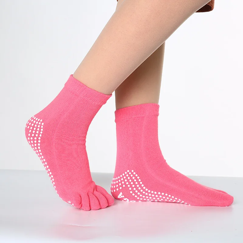 Yoga Non Slip Pilates five-finger socks Barefoot women sports 5 toe socks