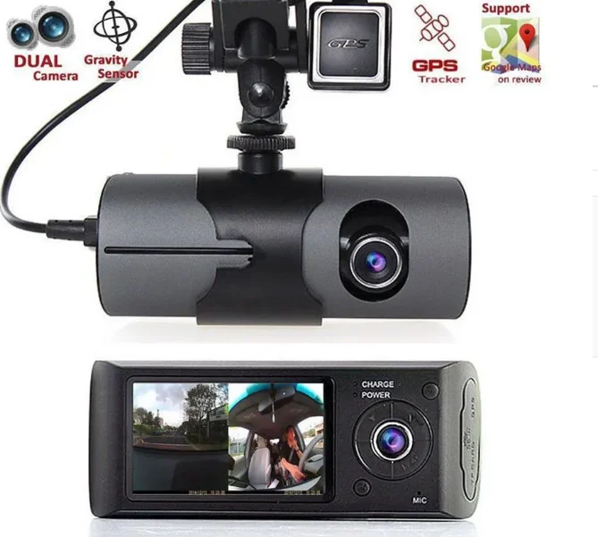Dual Camera Car DVR Cameras  1080P Cam Video Camcorder Cycle