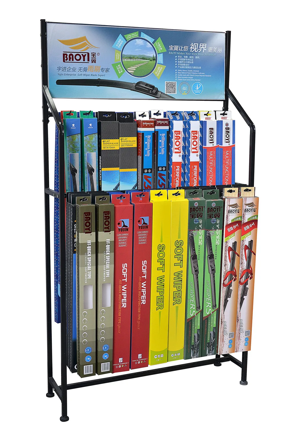 SPOTLESS Wholesale windshield wiper display rack car shop wiper blade stand