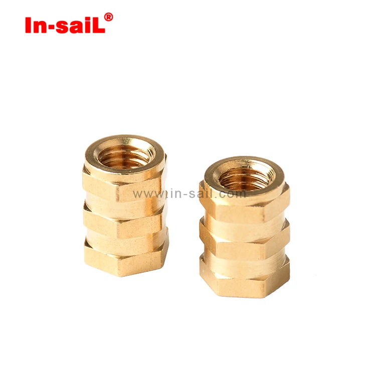 Глухие шестиугольные резьбовые вставки для накладки закрытая шестиугольная втулка M6 резьба