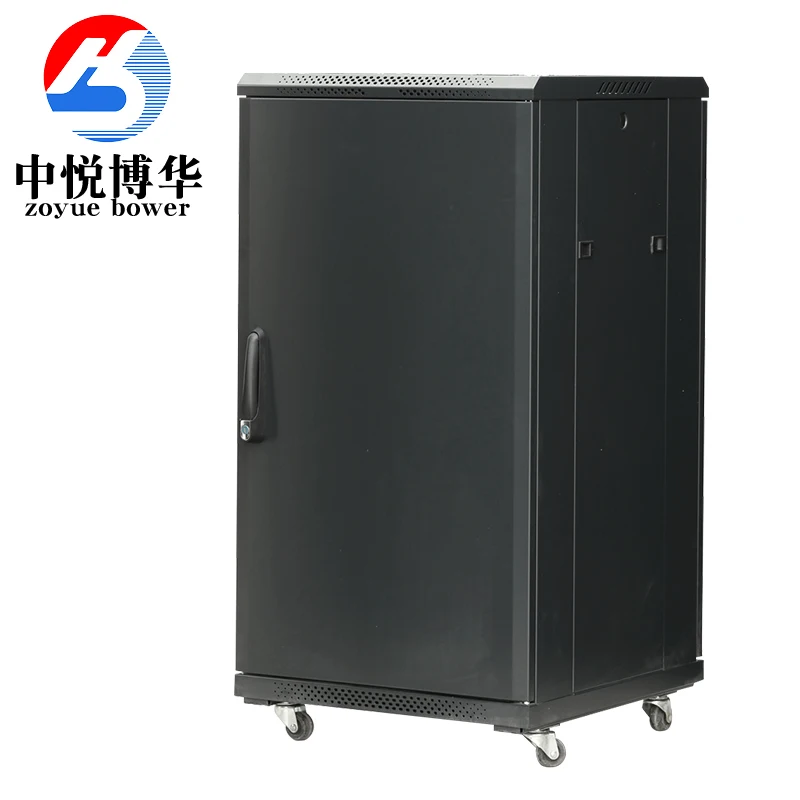Floor Standing rack  Cabinet 9u 16u 42u center server data entry 19 inch glass door server data rack network cabinet
