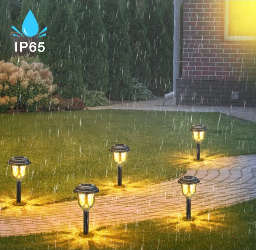 Amazon Warm Color Outdoor LED Square Mini Garden Solar Lawn Light