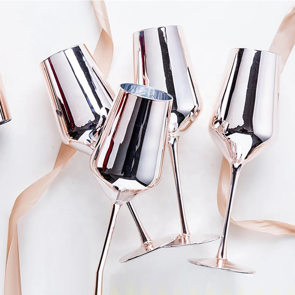 Wholesale popular metal red wine glass goblet custom wine glasses wine glasses