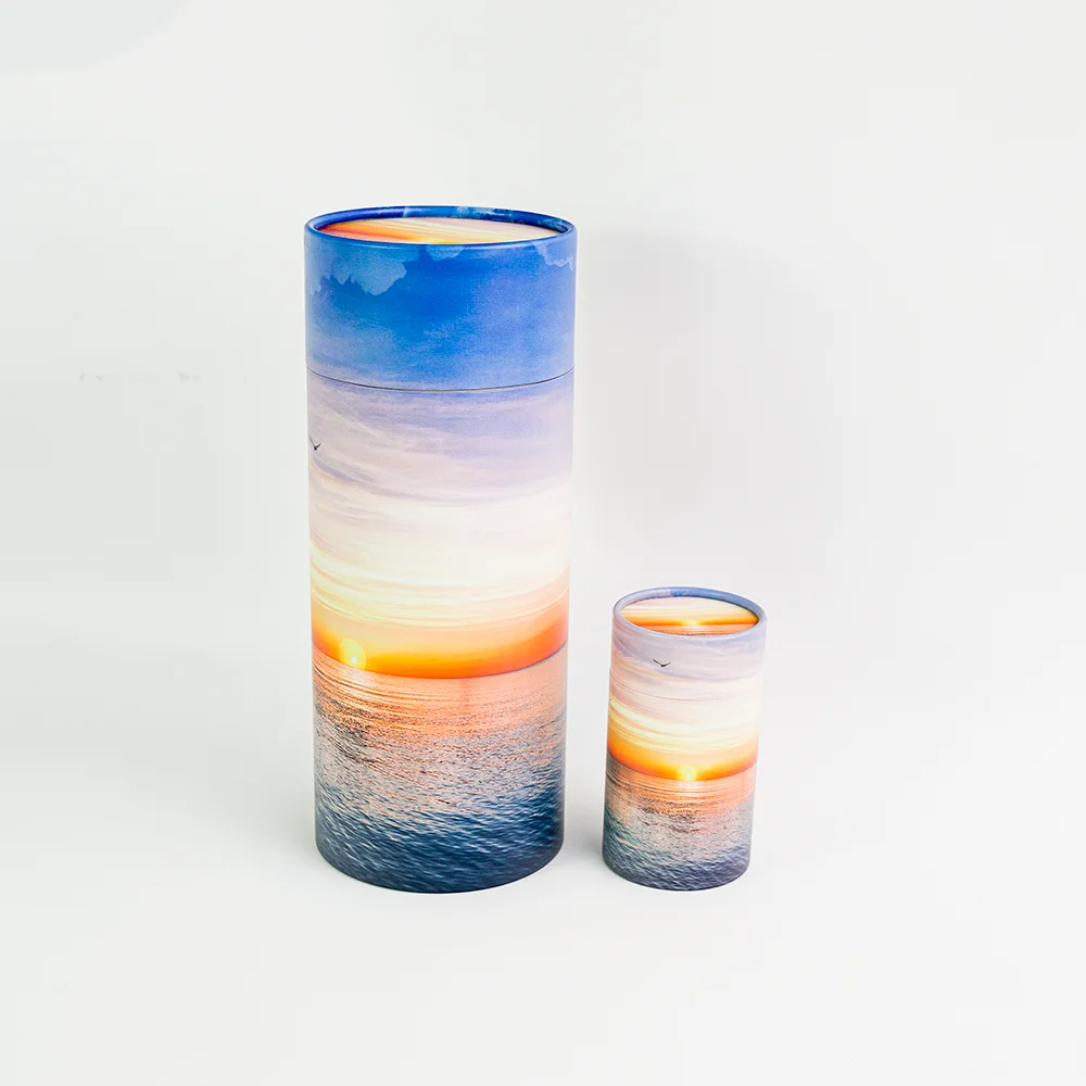 Eco Friendly Biodegradable Paper Scattering Tubes Bio Cremation Urns for Pet Ashes