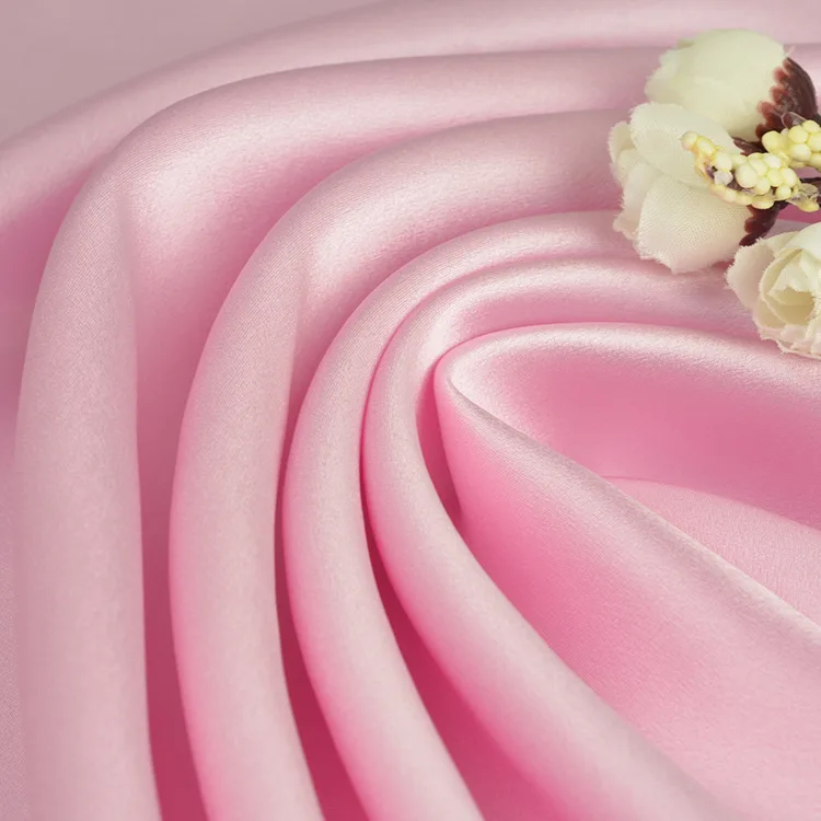 High Quality 114cm width Organic Mulberry Silk Fabric 19mm Custom 100% Silk Fabric For Clothing Women With OEKO-TEX100