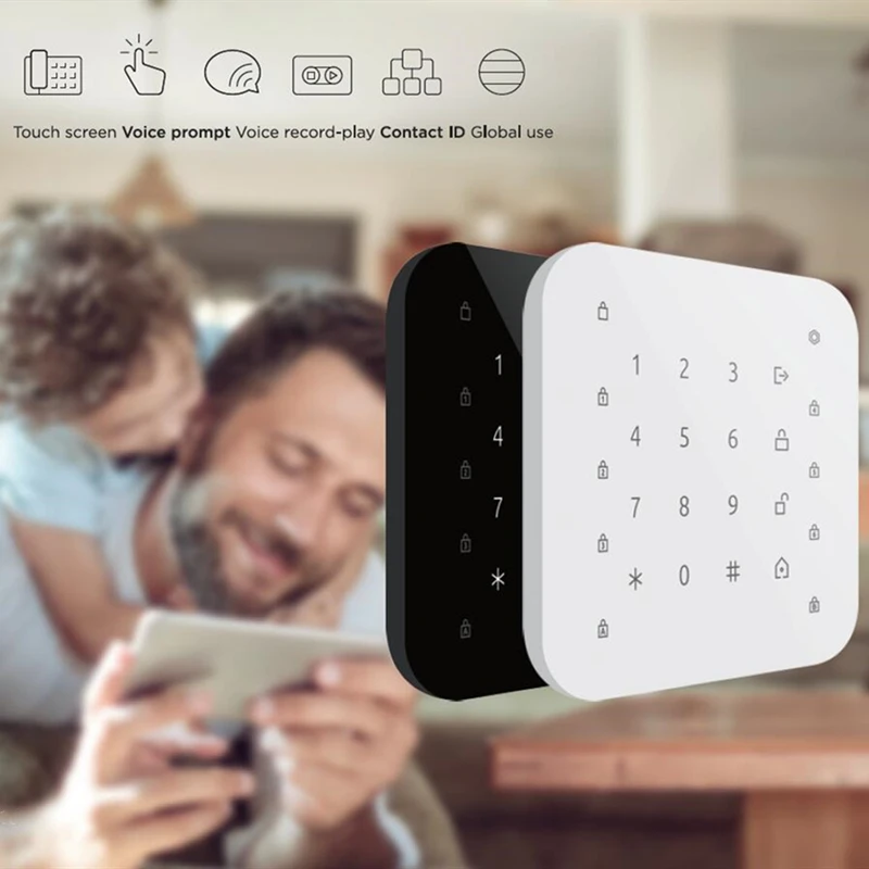 Tuya all in one DIY burglar wifi GSM alarm systems remote control mobile call wireless security system