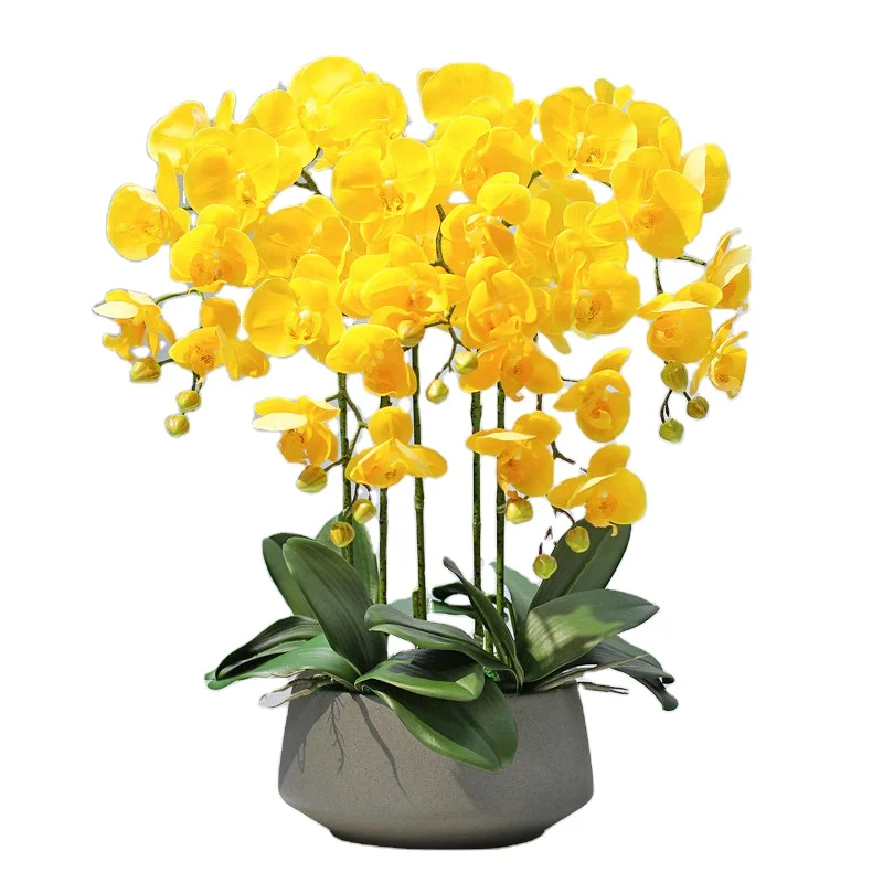 Artificial Flower Phalaenopsis Home Wedding High Quality Decoration Orchid Artificial Flowers For Wedding Decoration