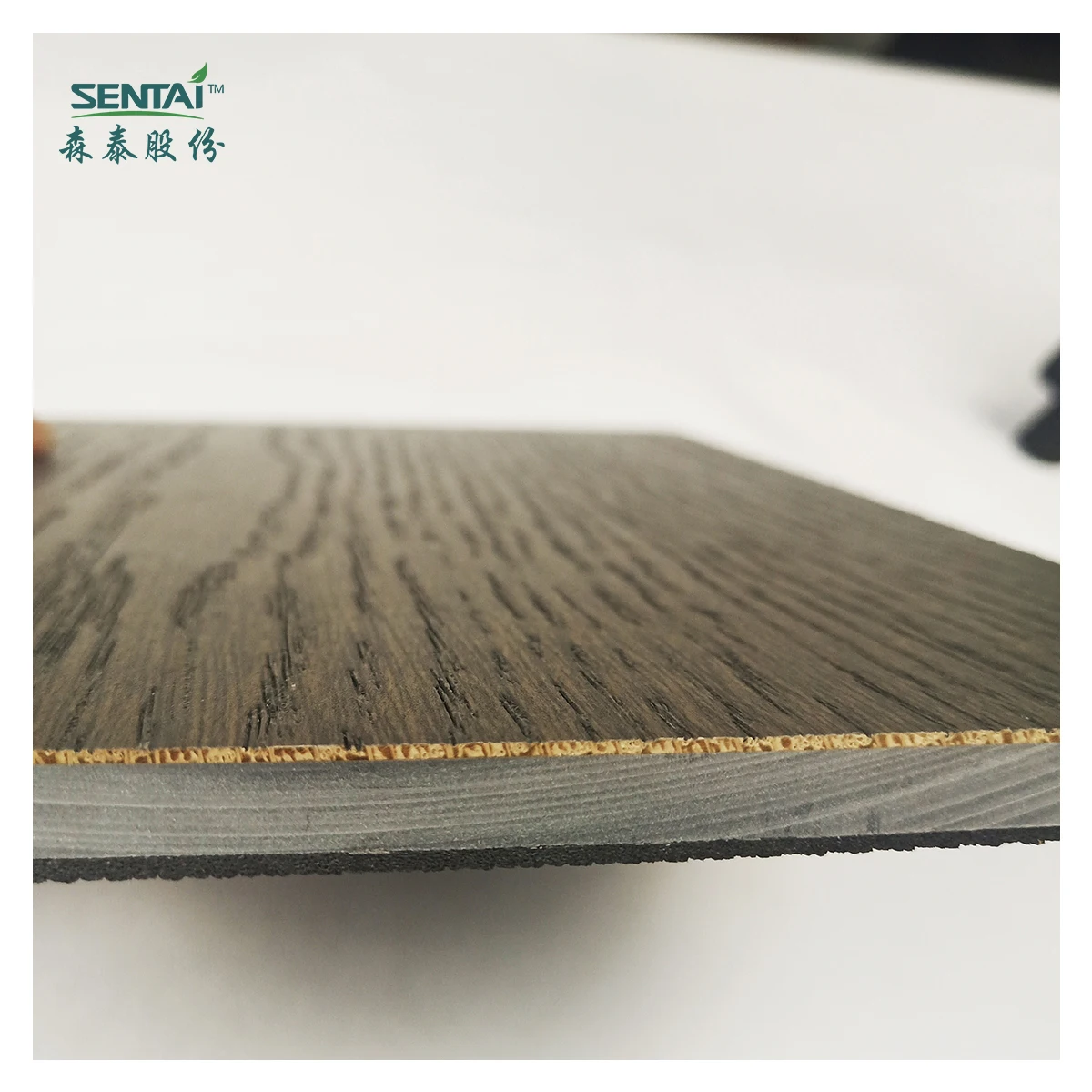 Дубовый проволочный матовый деревянный шпон, пластиковое напольное покрытие, виниловое напольное покрытие