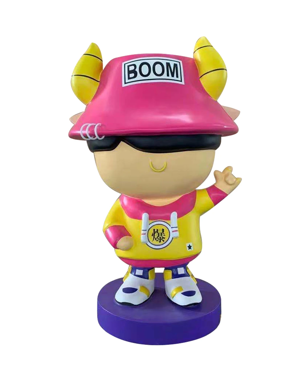 China Manufacturer Wholesale Resin Statues Cartoon Fiberglass Outdoor Modern Sculpture