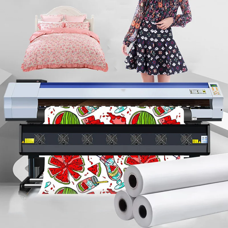 100 meter sublimation paper for polyester t shirt dark and light fabric