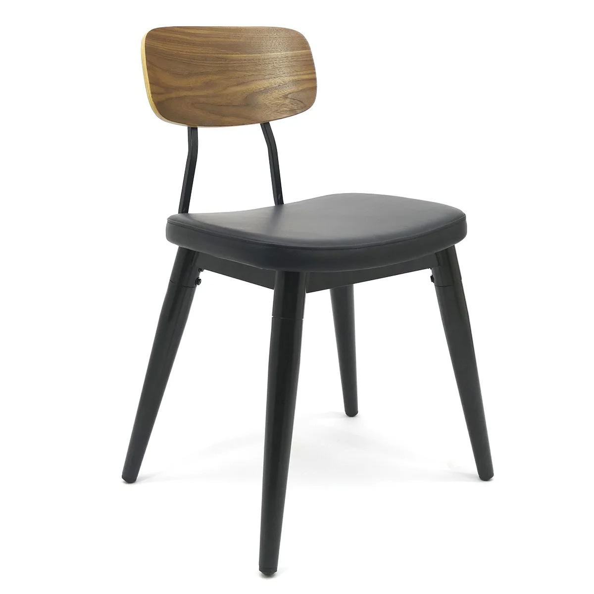 Modern Commercial Furniture Sets Restaurant Chair with Metal Wood Leather for Dining Coffee Shop Kitchen Home Bar Hotel Use