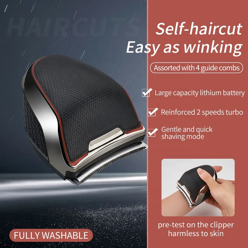 Wholesale Washable Waterproof Travel Hair Clipper Mini Professional Barber Rechargeable Portable Electric Hair Trimmer