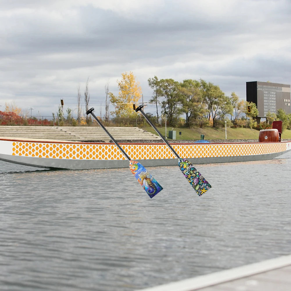 IDBF Approved Carbon Fiber Dragon Boat Paddle With Graphics Design On Blade ( Quality 1-Piece)