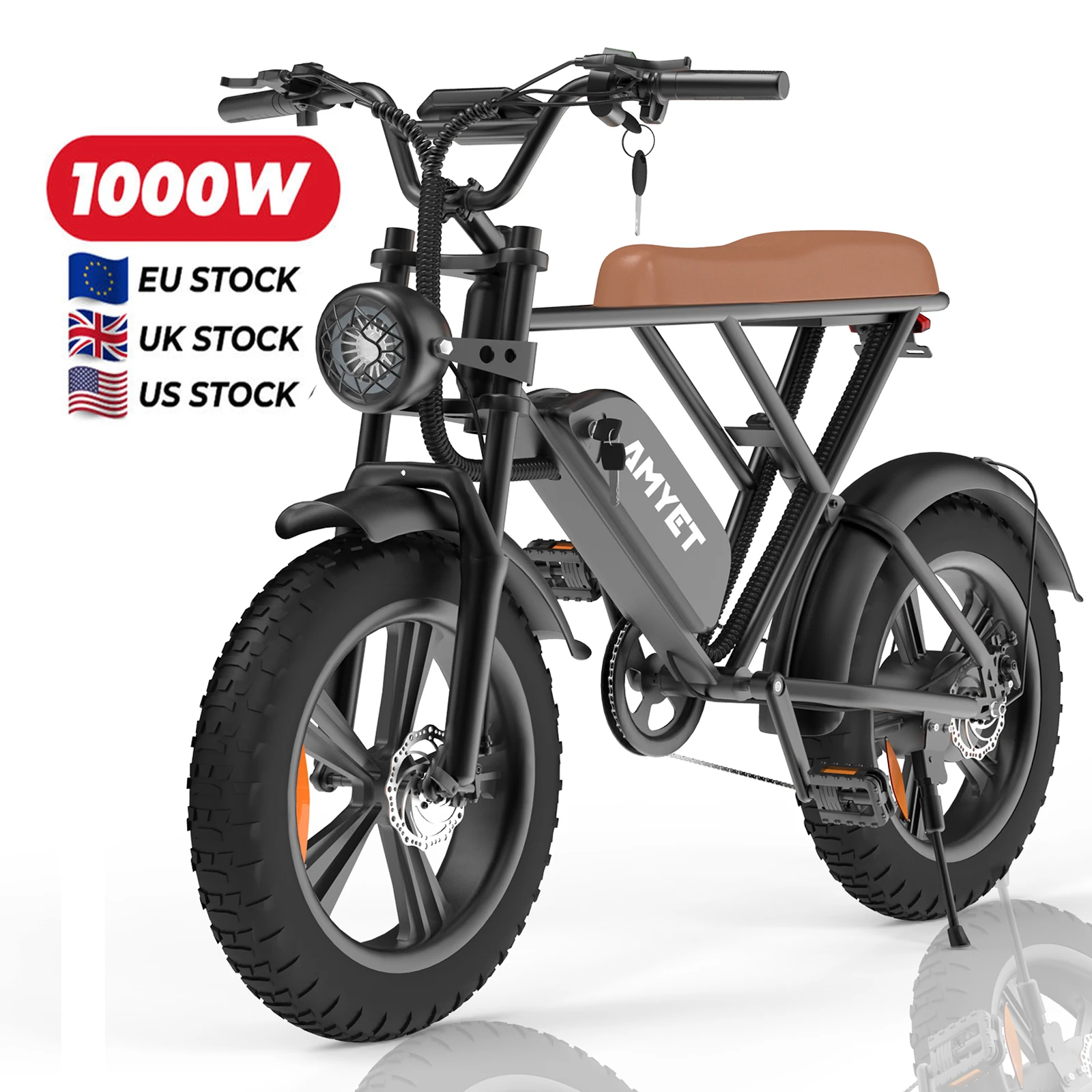 2023 new model 48v 1000w  750W Electric Bicycle E Bike Fat Tire Chopper Electric Bike motorcycles